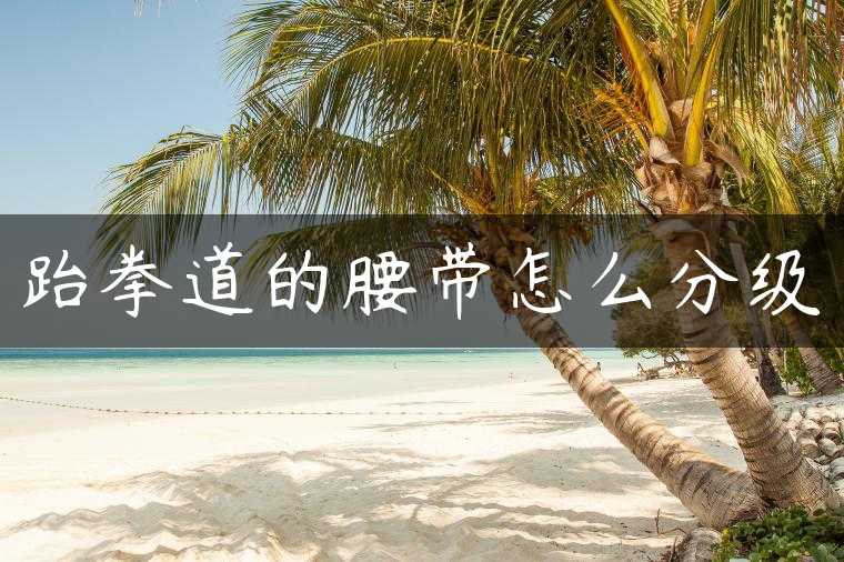 跆拳道的腰带怎么分级