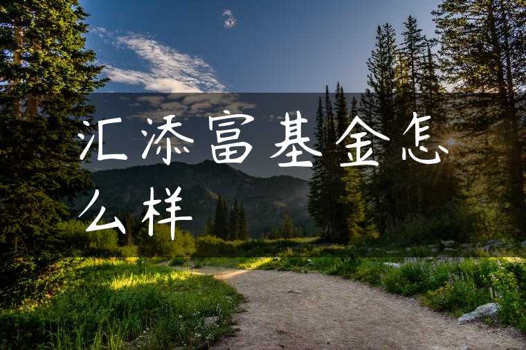 汇添富基金怎么样