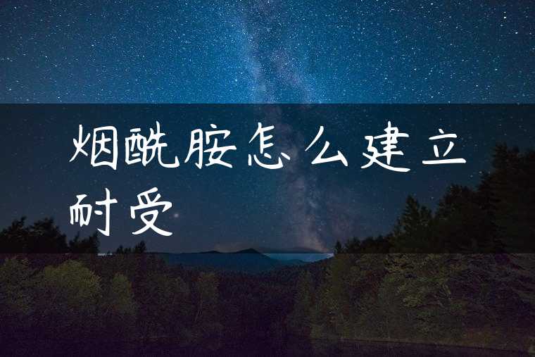 烟酰胺怎么建立耐受