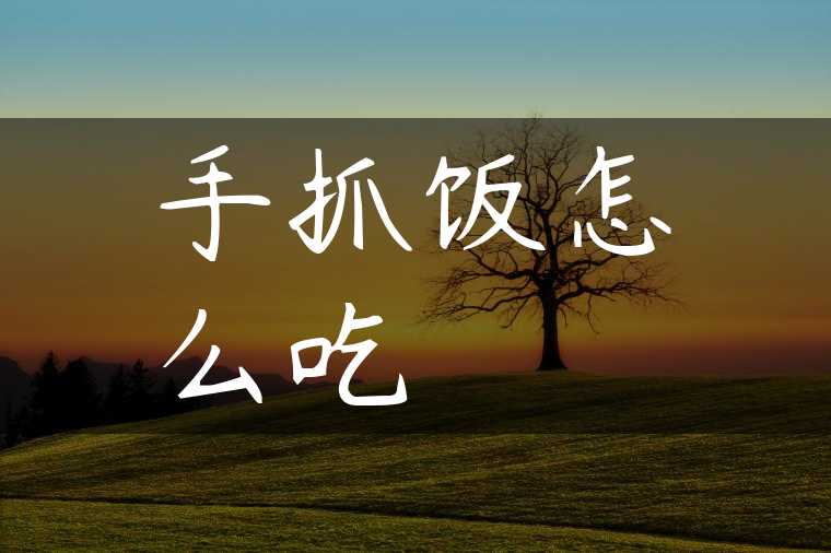 手抓饭怎么吃