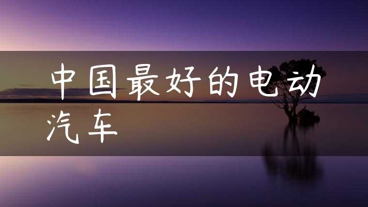 中国最好的电动汽车