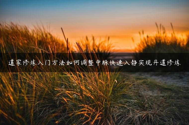 道家修炼入门方法如何调整中脉快速入静实现丹道修炼