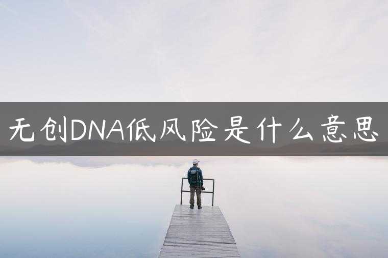 无创DNA低风险是什么意思