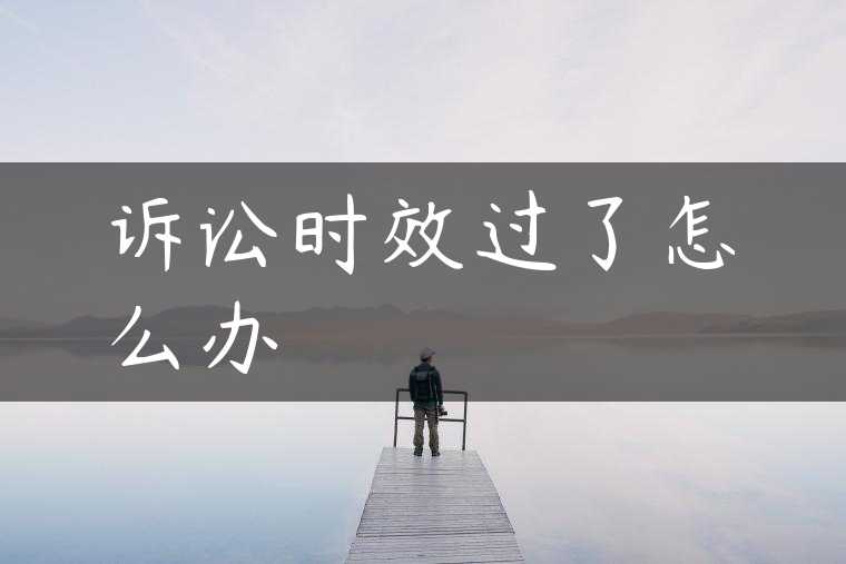 诉讼时效过了怎么办