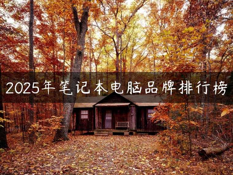 2025年笔记本电脑品牌排行榜