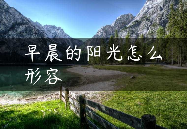早晨的阳光怎么形容