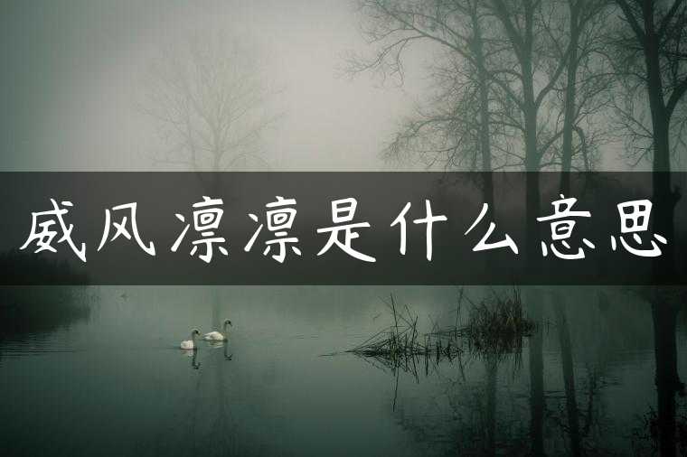 威风凛凛是什么意思