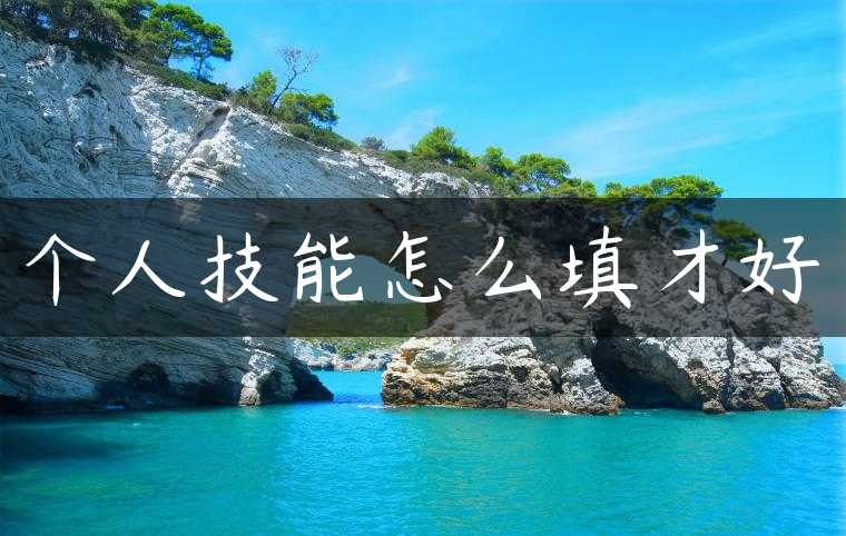 个人技能怎么填才好
