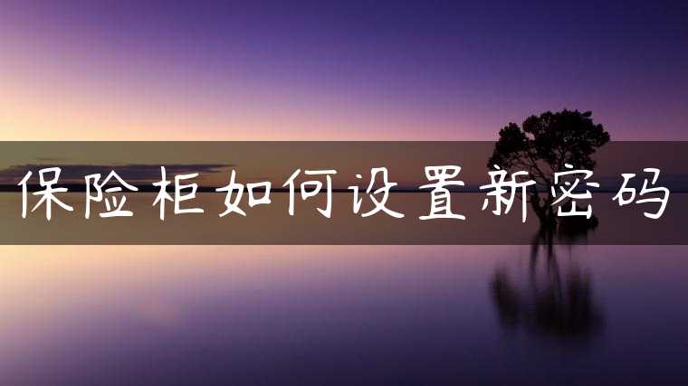 保险柜如何设置新密码