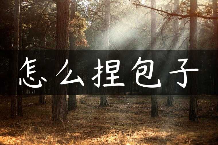 怎么捏包子
