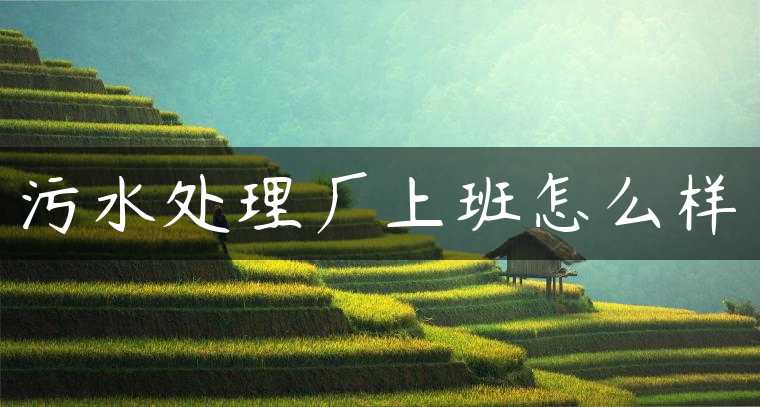 污水处理厂上班怎么样