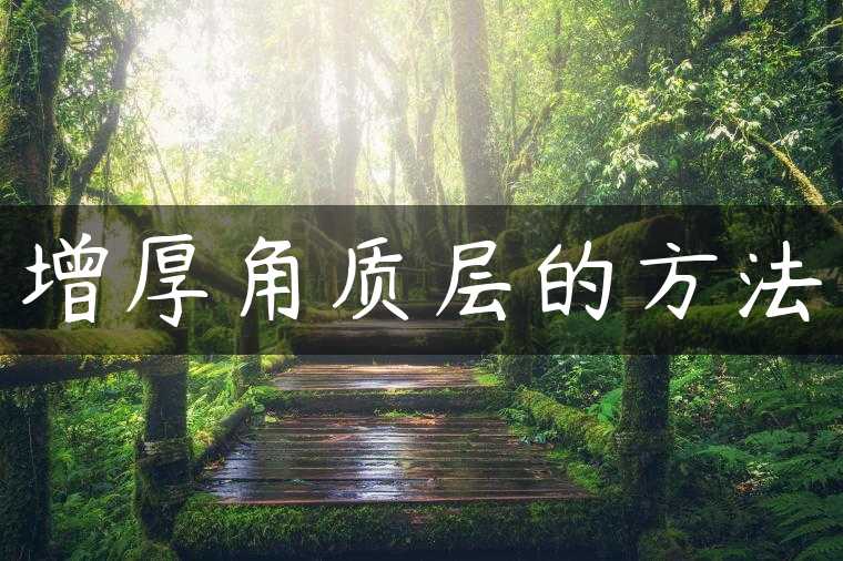 增厚角质层的方法