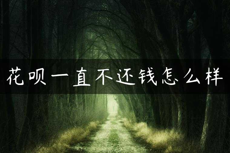 花呗一直不还钱怎么样