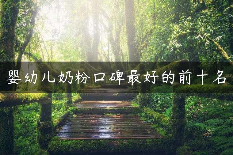 婴幼儿奶粉口碑最好的前十名