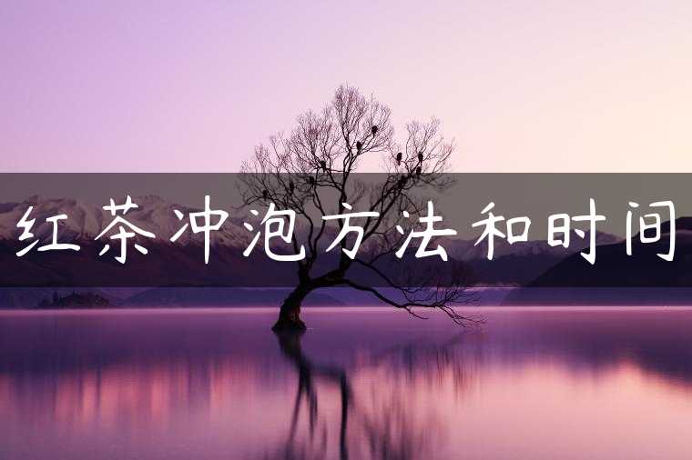 红茶冲泡方法和时间