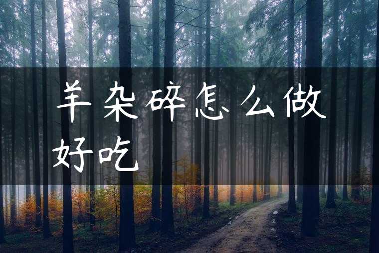 羊杂碎怎么做好吃