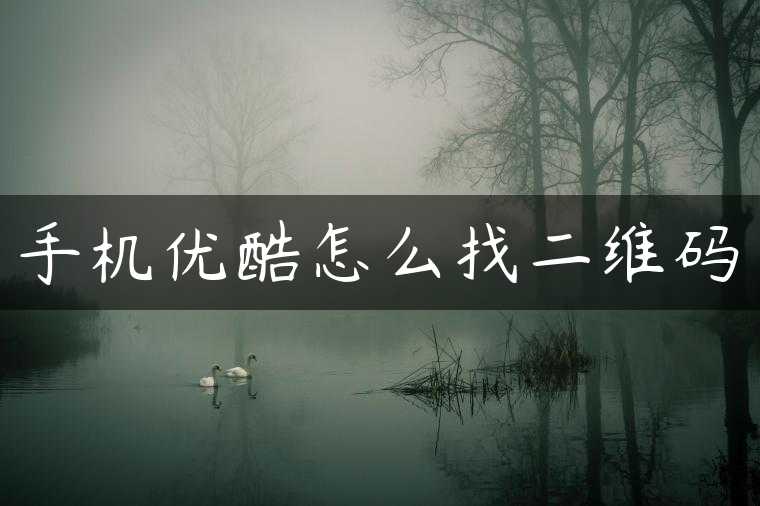 手机优酷怎么找二维码