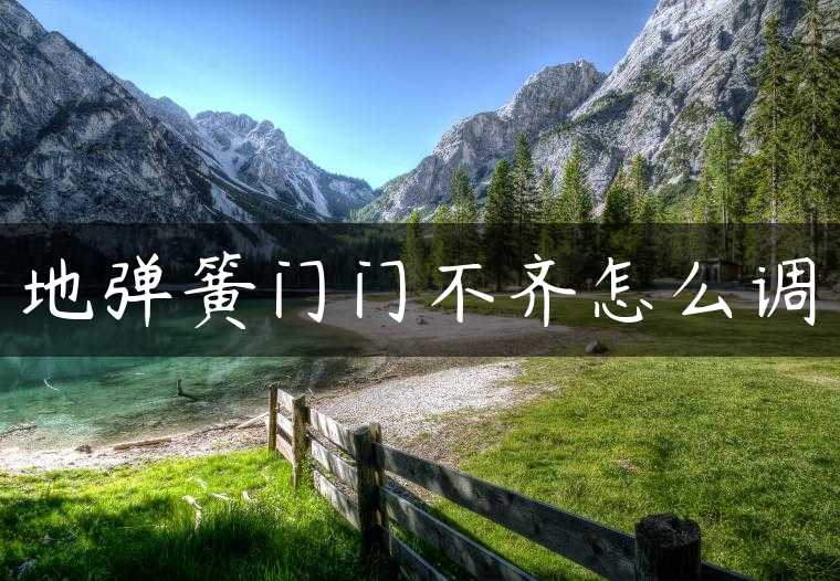 地弹簧门门不齐怎么调