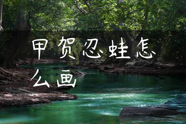 甲贺忍蛙怎么画