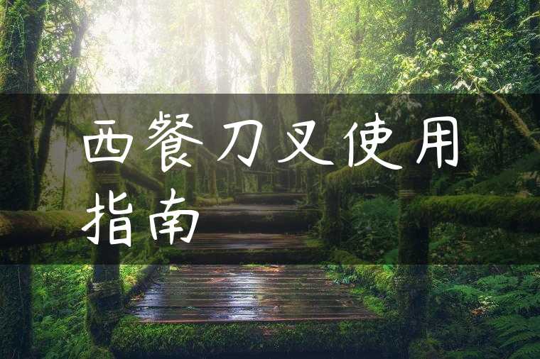 西餐刀叉使用指南