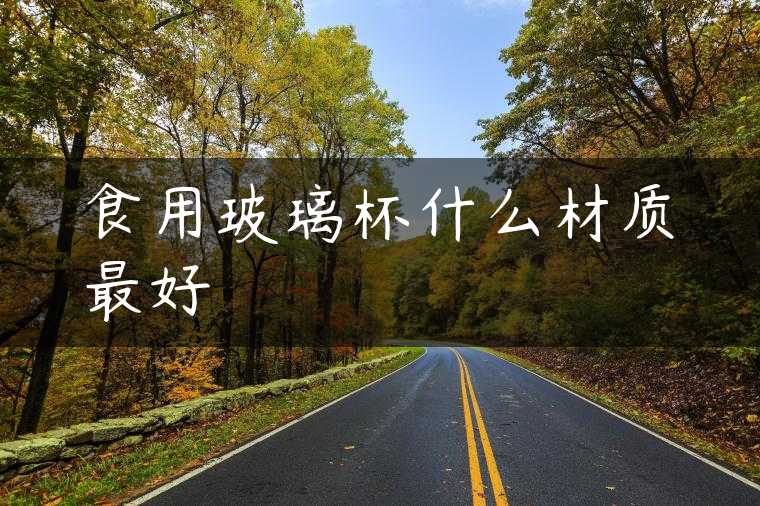 食用玻璃杯什么材质最好