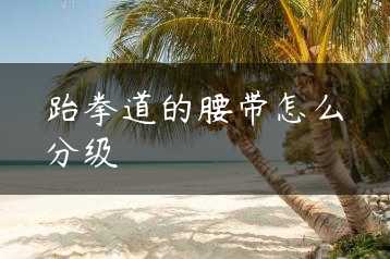 跆拳道的腰带怎么分级缩略图