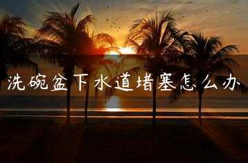 洗碗盆下水道堵塞怎么办缩略图