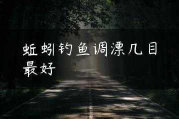 蚯蚓钓鱼调漂几目最好缩略图