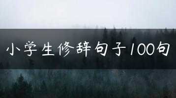小学生修辞句子100句缩略图