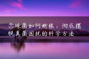念珠菌如何断根:彻底摆脱真菌困扰的科学方法缩略图 念珠菌如何断根:彻底摆脱真菌困扰的科学方法缩略图