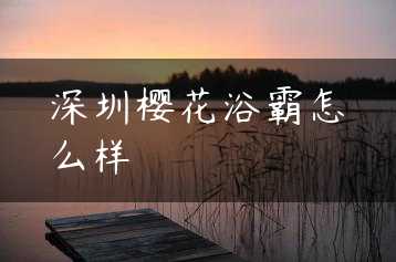 深圳樱花浴霸怎么样缩略图 深圳樱花浴霸怎么样缩略图
