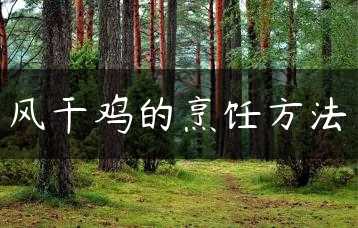 风干鸡的烹饪方法缩略图