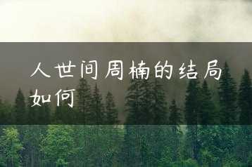 人世间周楠的结局如何缩略图 人世间周楠的结局如何缩略图
