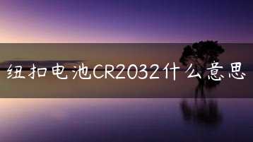 纽扣电池CR2032什么意思缩略图
