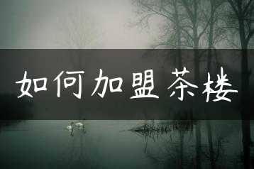 如何加盟茶楼缩略图 如何加盟茶楼缩略图