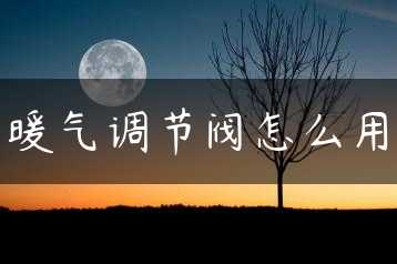 暖气调节阀怎么用缩略图