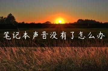 笔记本声音没有了怎么办缩略图