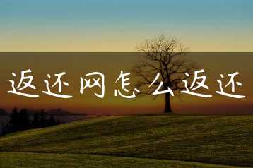 返还网怎么返还缩略图
