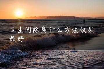 卫生间除臭什么方法效果最好缩略图 卫生间除臭什么方法效果最好缩略图