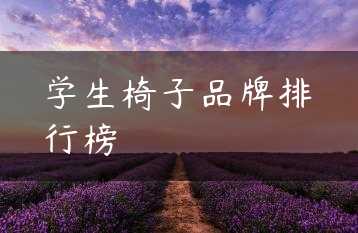 学生椅子品牌排行榜缩略图