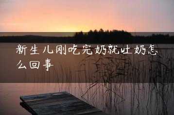 新生儿刚吃完奶就吐奶怎么回事缩略图