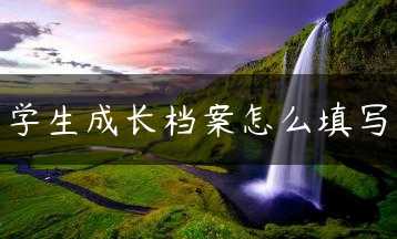 学生成长档案怎么填写缩略图