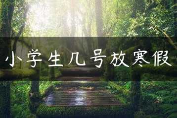 小学生几号放寒假缩略图