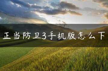 正当防卫3手机版怎么下缩略图