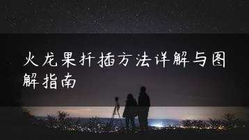 火龙果扦插方法详解与图解指南缩略图 火龙果扦插方法详解与图解指南缩略图