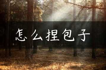 怎么捏包子缩略图