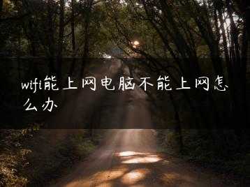 wifi能上网电脑不能上网怎么办缩略图 wifi能上网电脑不能上网怎么办缩略图