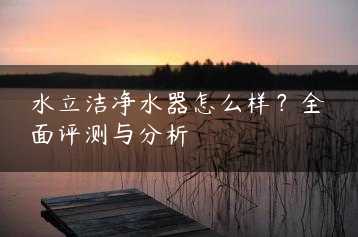 水立洁净水器怎么样？全面评测与分析缩略图