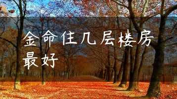金命住几层楼房最好缩略图
