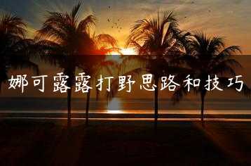 娜可露露打野思路和技巧缩略图